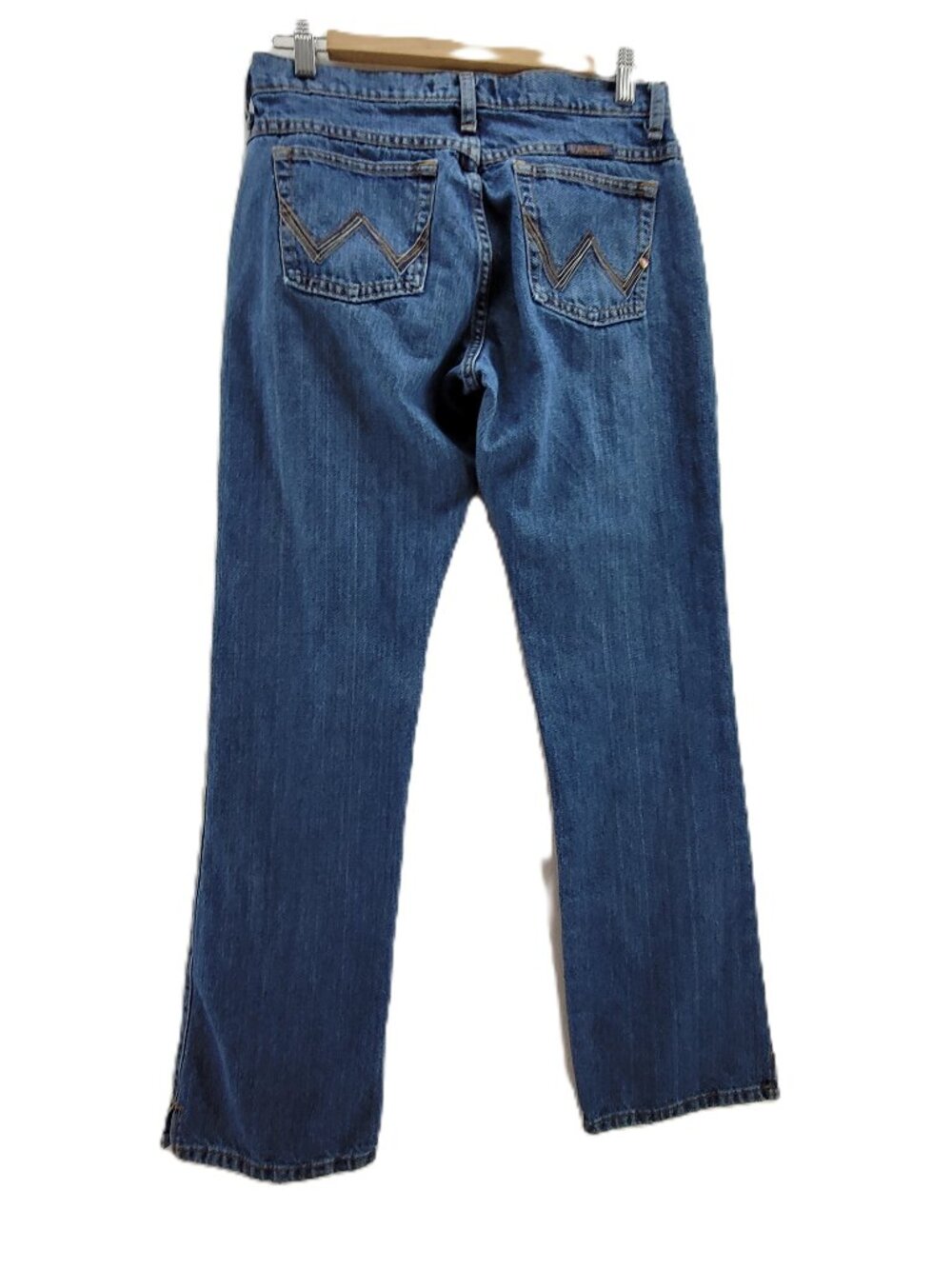 Wrangler Cash Jeans Womens 5/6 x 32 Blue Cowboy Cut Denim WRC10AS Bootcut 28x31